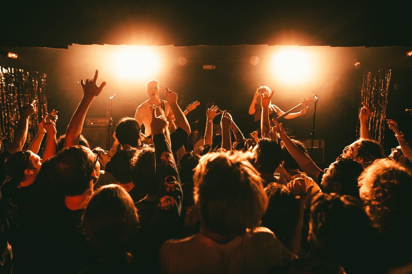 Columbus playing a live Gig.