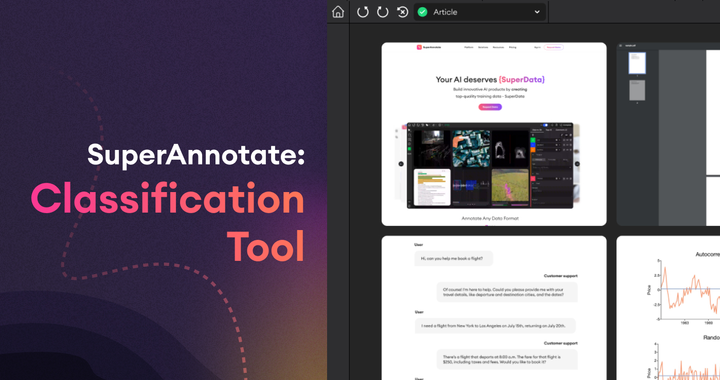 Classification Tool | SuperAnnotate