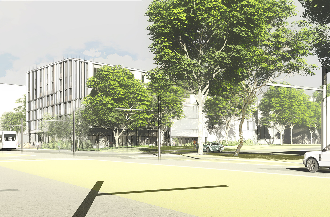 Shape Architecture design diagram, Menno Hall