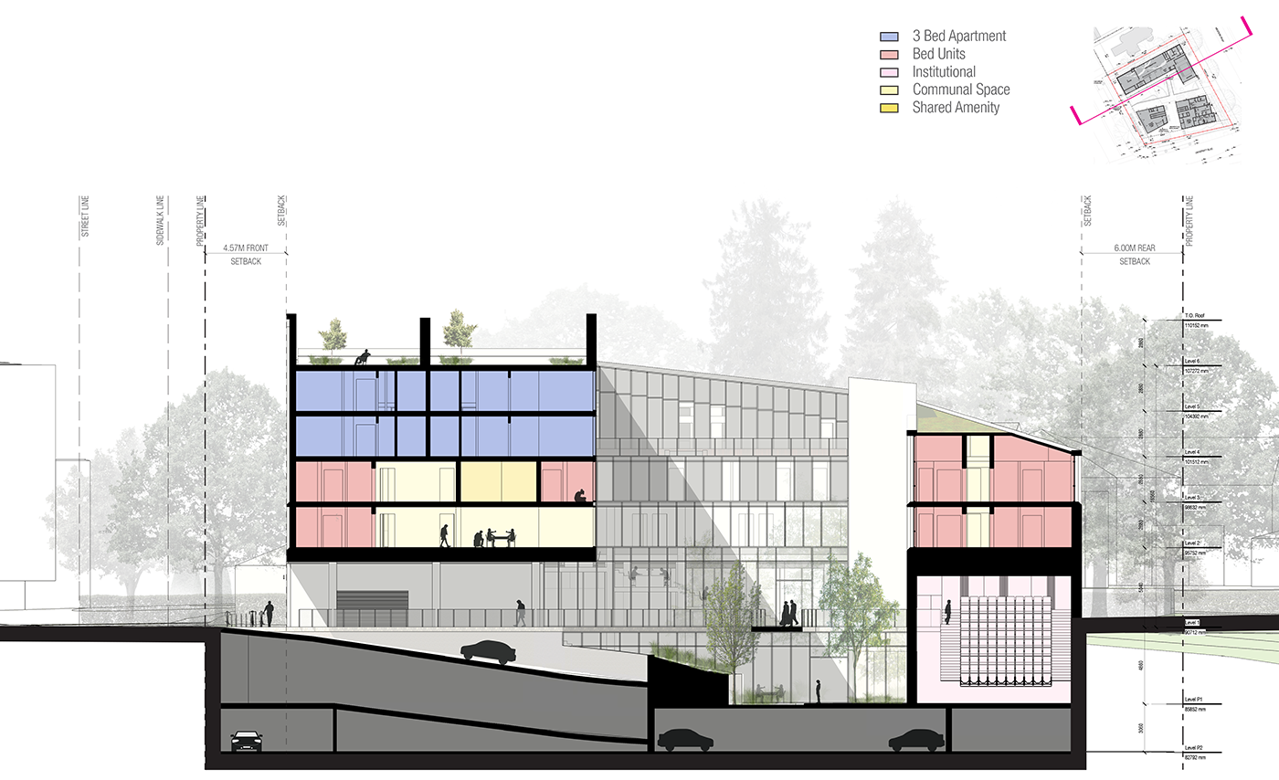 displaced density of Menno Hall