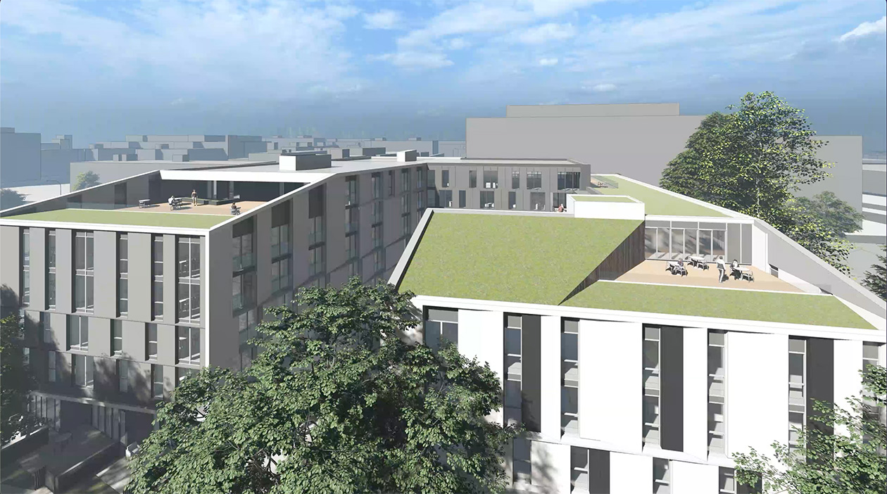 Menno Hall Green roof image