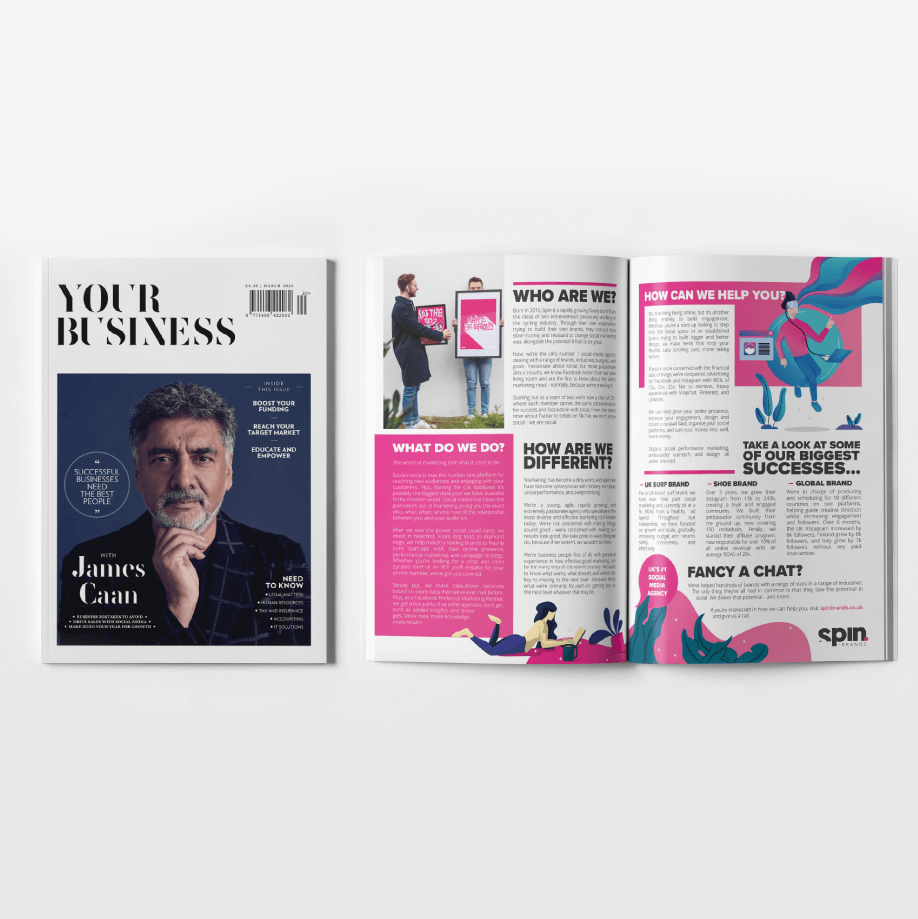 Pithy Studios London Magazine layout design