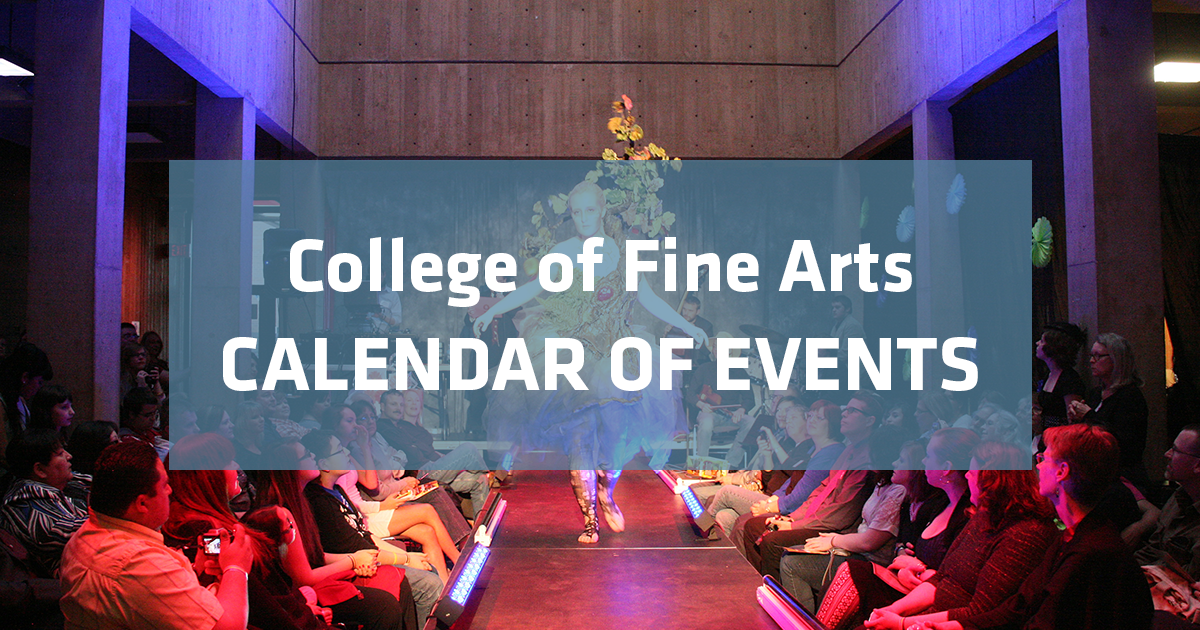 WSU College of Fine Arts Calendar of Events