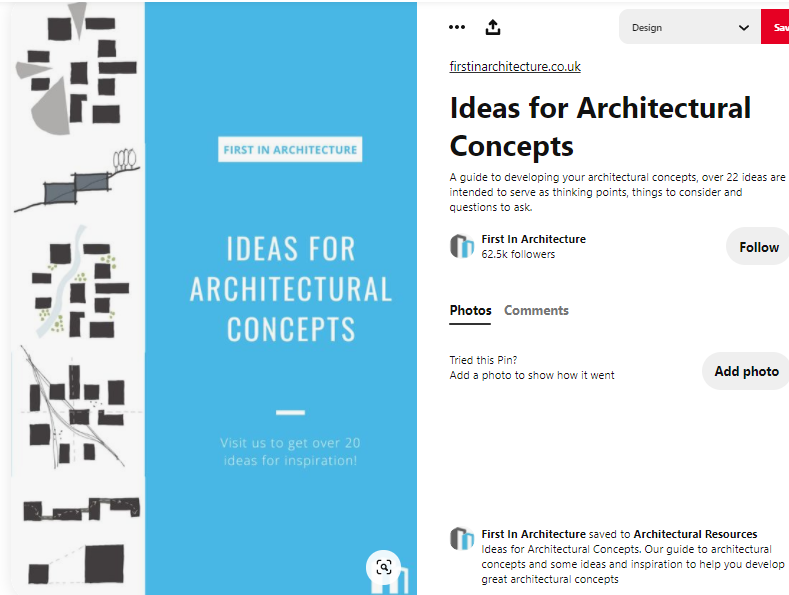 Interesting content for architects on Pinterest