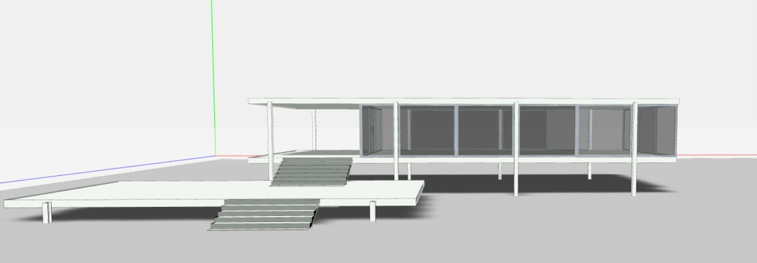Farnsworth house in Snaptrude by Diya Ibrahim