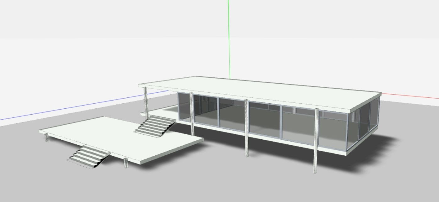 Farnsworth house in Snaptrude by Diya Ibrahim