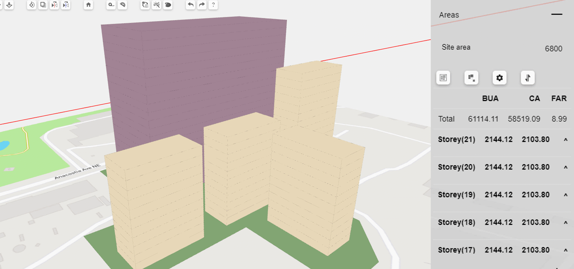 Best BIM tool for auto calculation of FAR or FSI