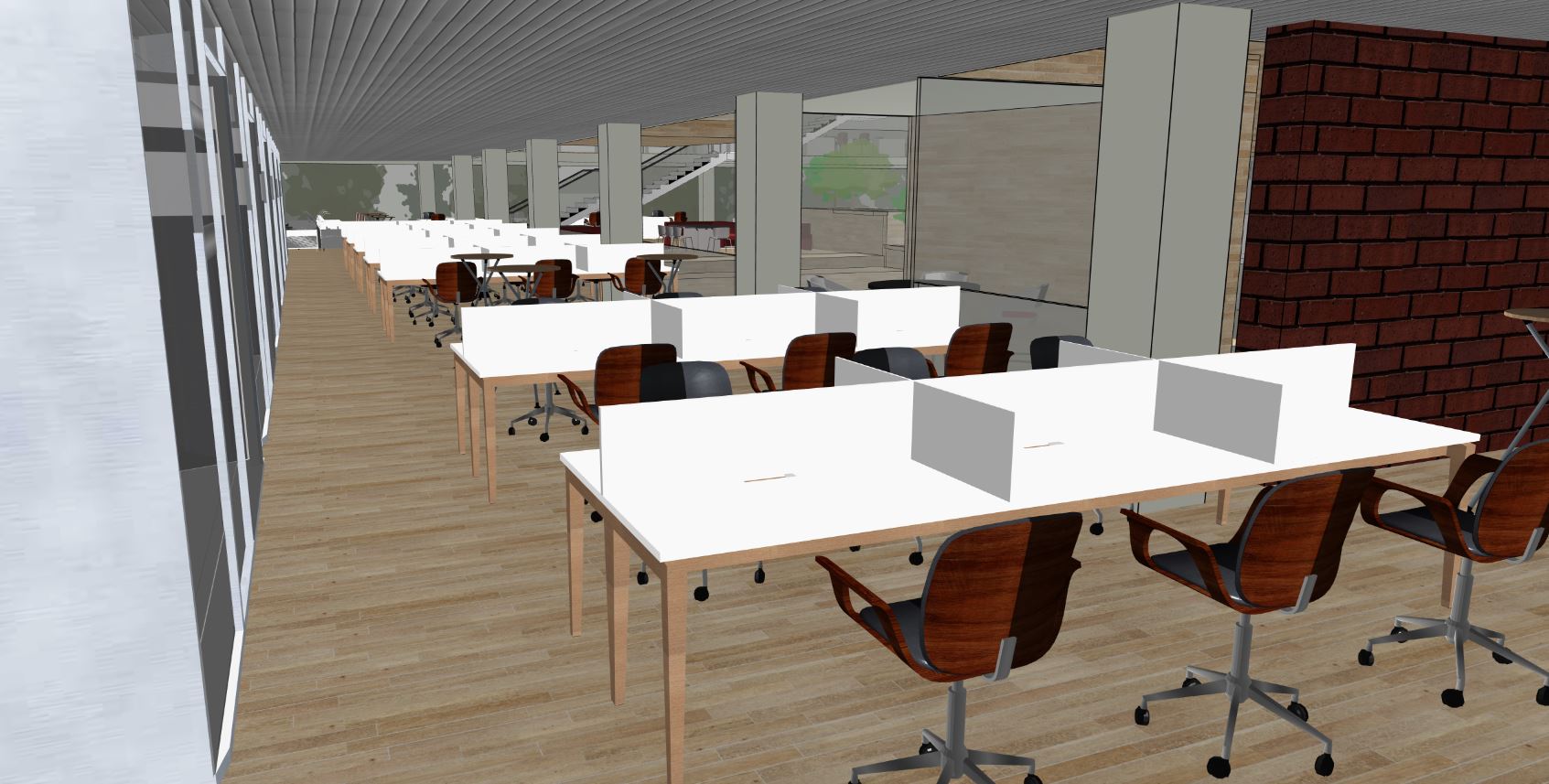 Office space design on Snaptrude BIM tool