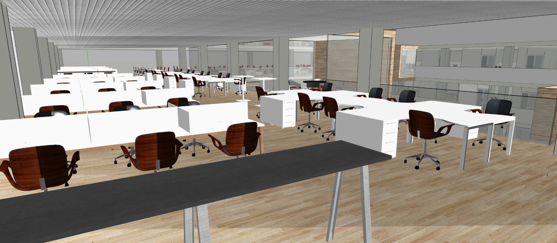Office space design on Snaptrude BIM tool