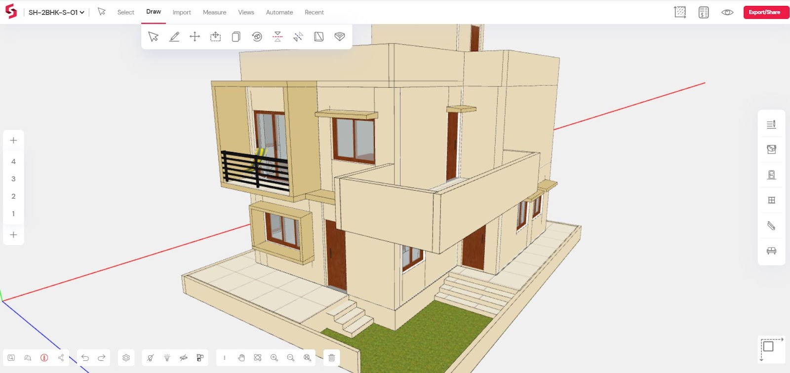 Home design on Snaptrude