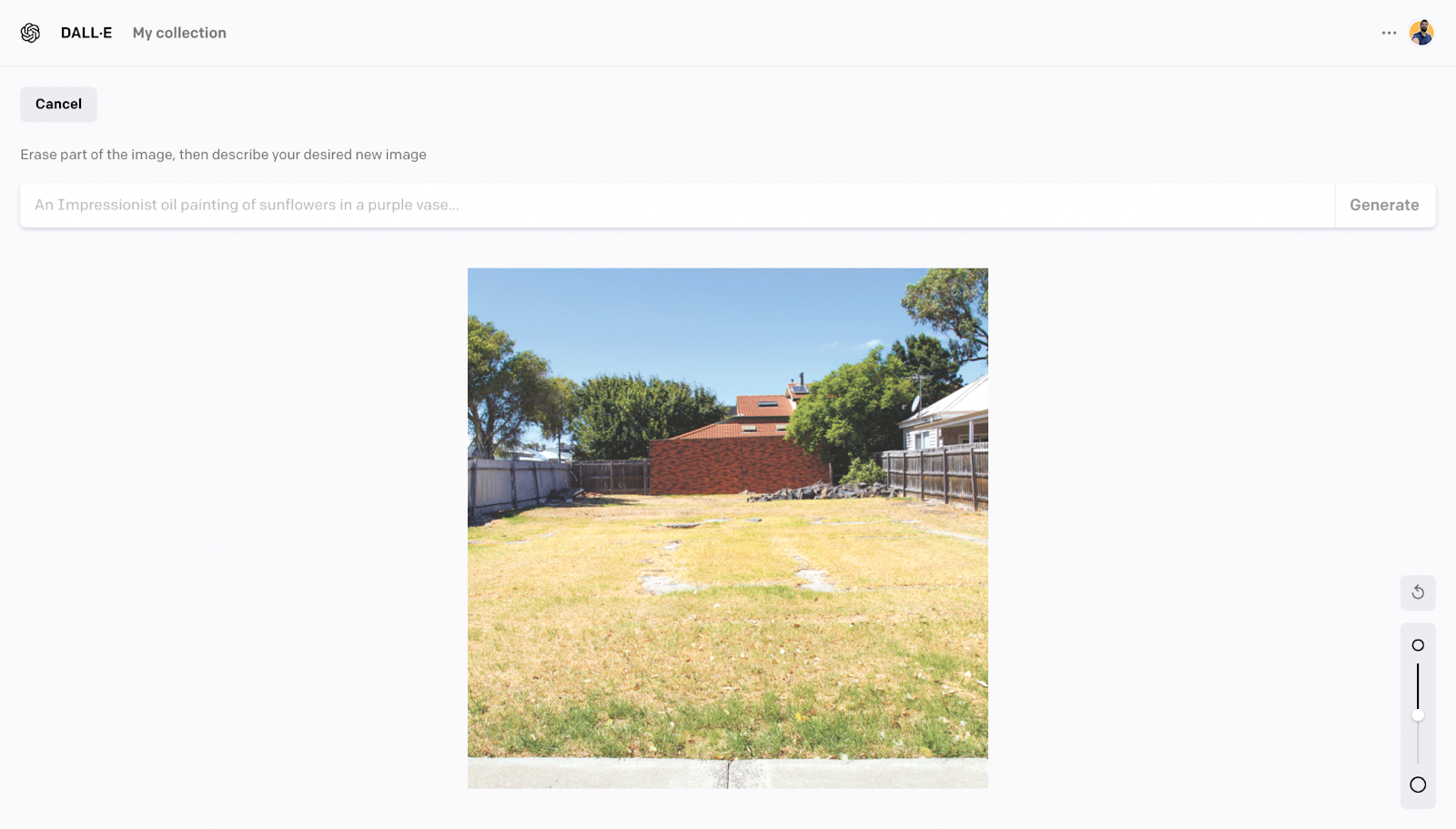 An Empty site