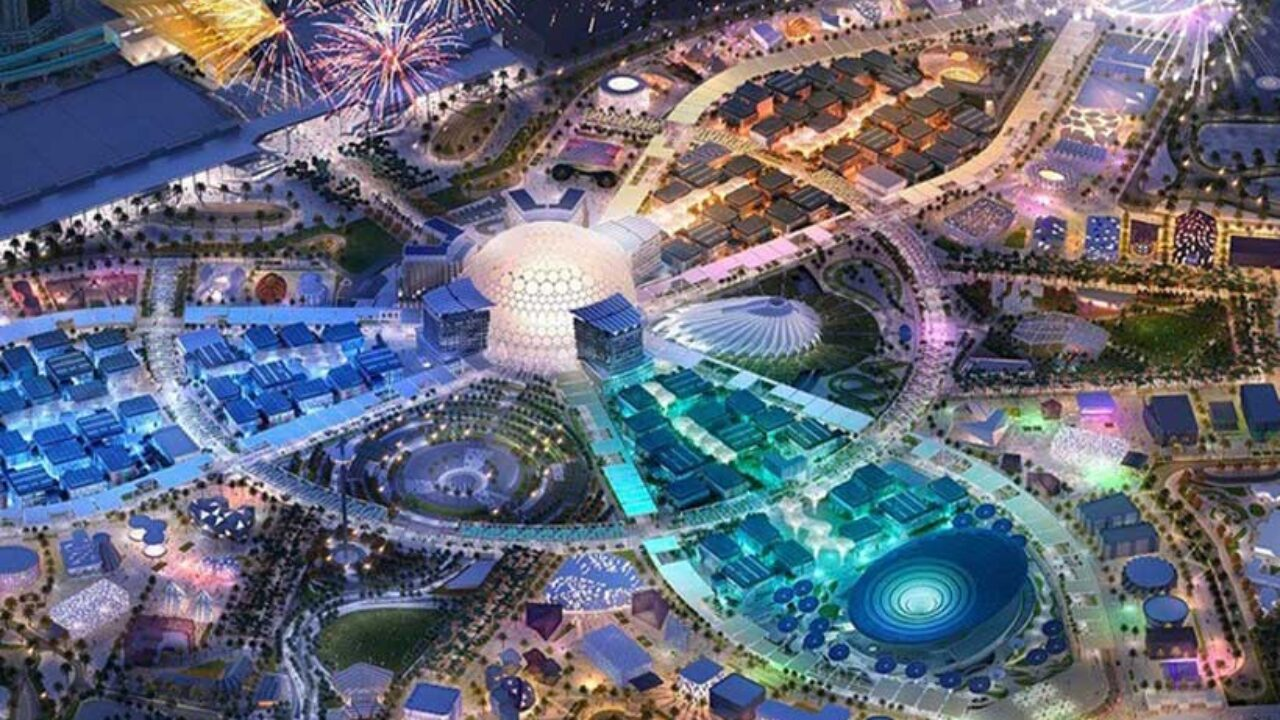 An Aerial View of the Dubai Expo 2020 Site
