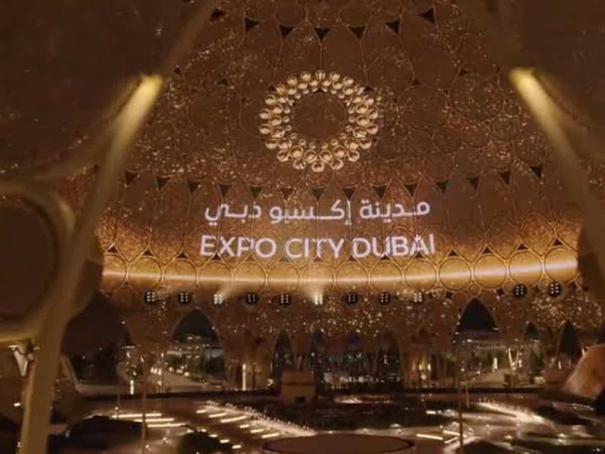 Al Wasl Plaza used as a screen to promote Expo City Dubai