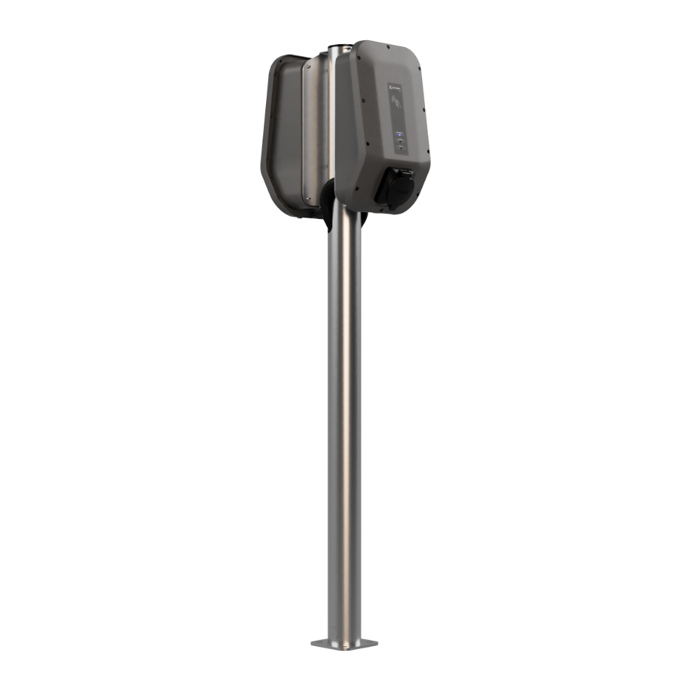 Dual Charge Point Pedestal - 316 Stainless Steel