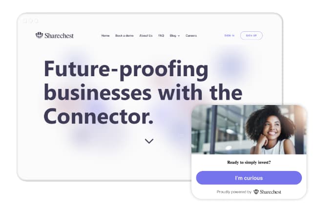 Get funded with Sharechest Connector
