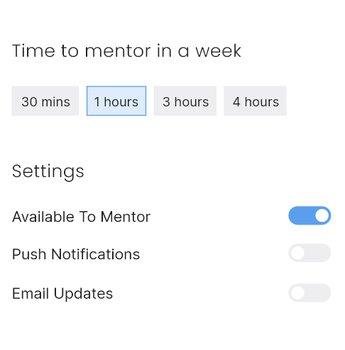 Mentor preferences product shot