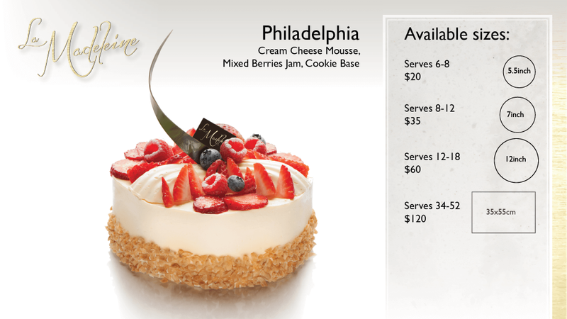 Our Menu | La Madeleine French Dessert Cafe in Adelaide