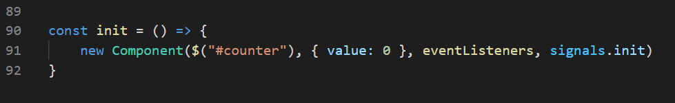 The init() function