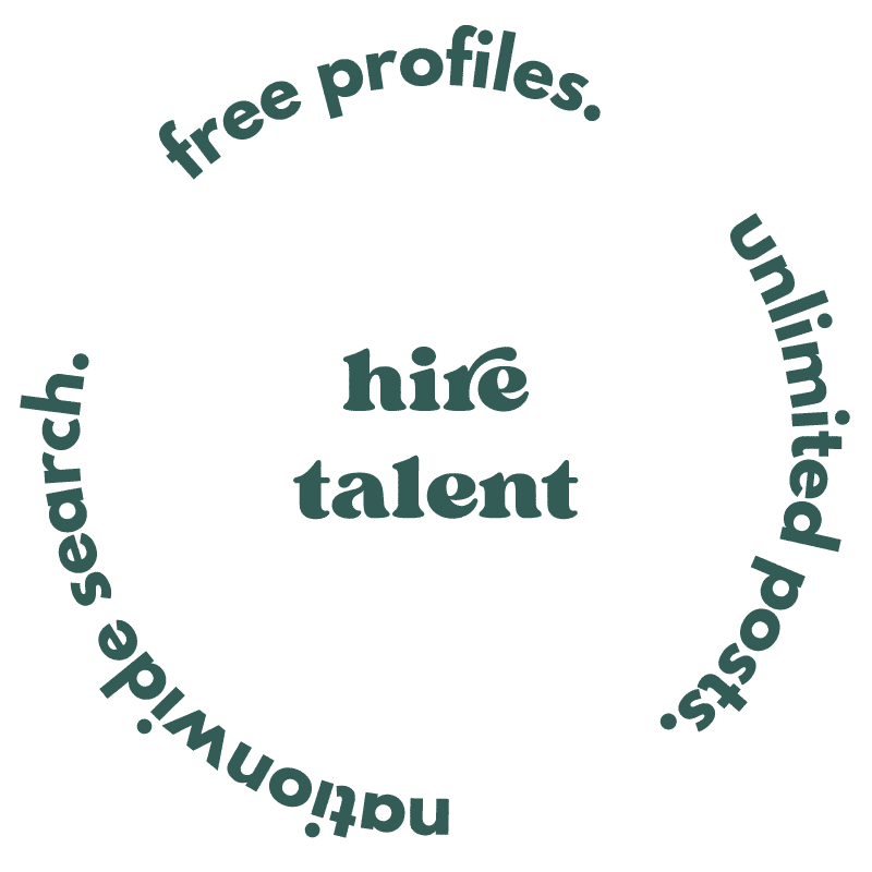 hire talent. free profiles. unlimited posts. nationwide search.