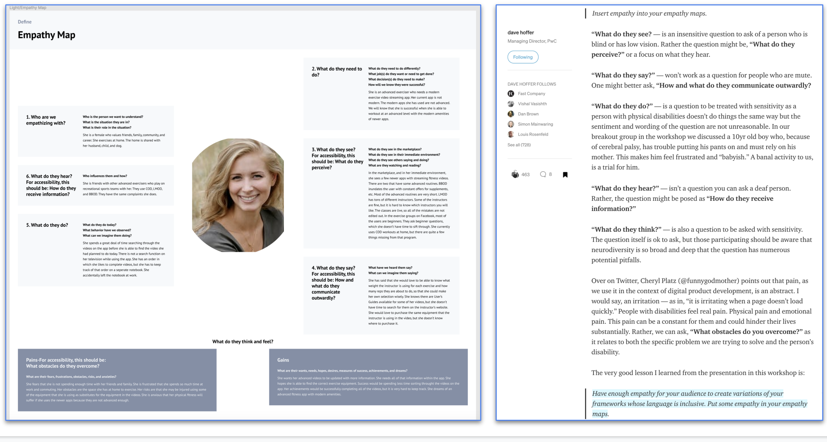 Empathy Map and article