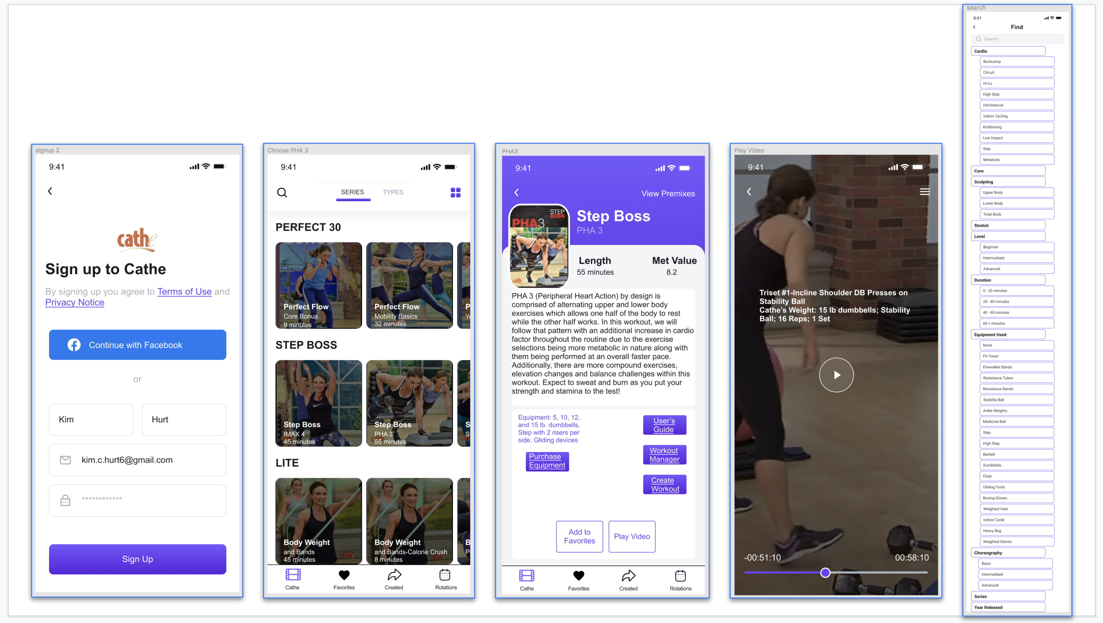Figma key images of app