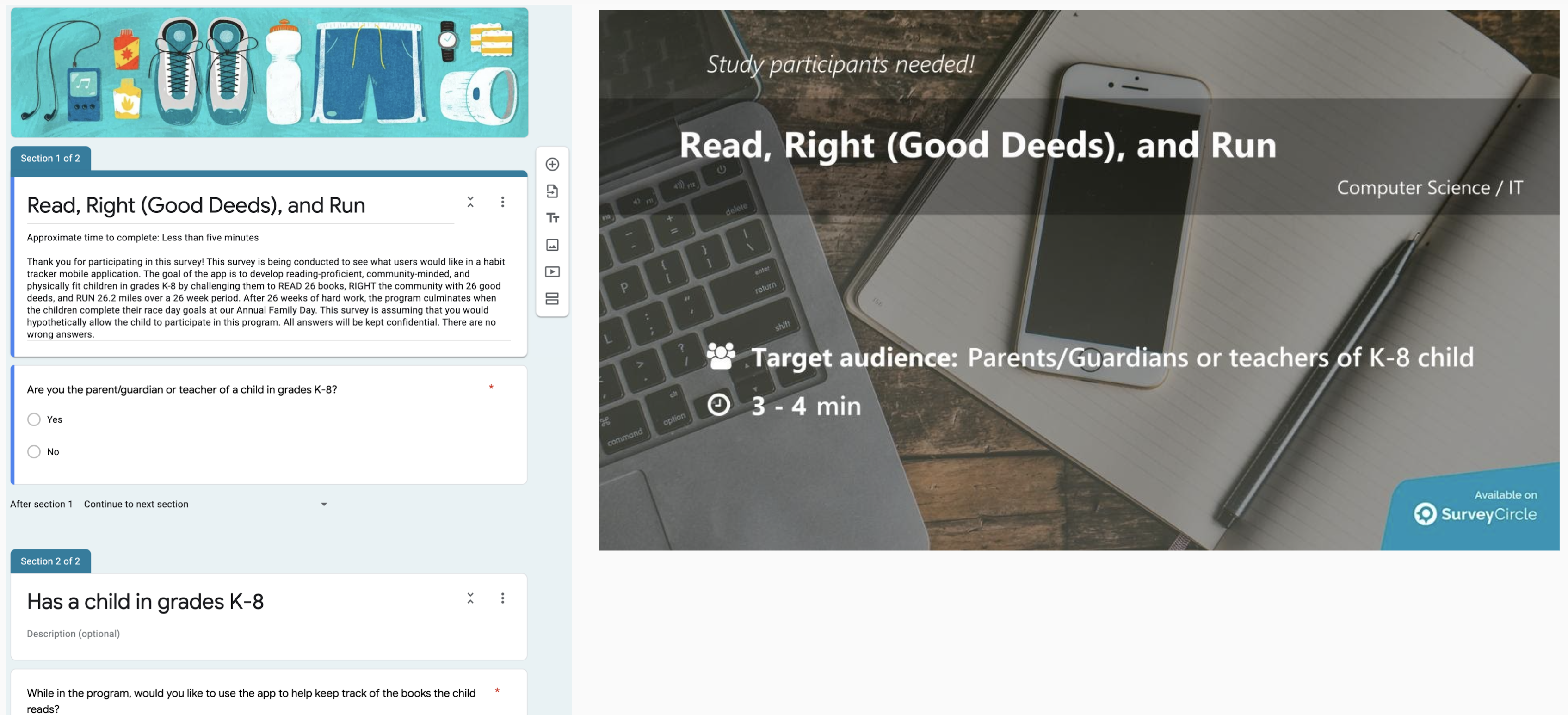 Survey and Survey Circle