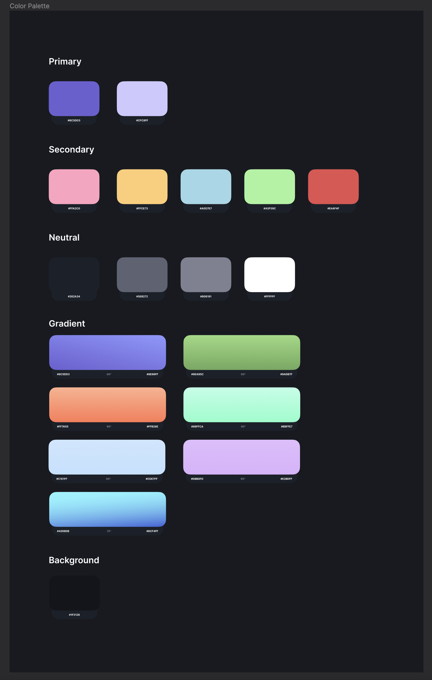 Color palette