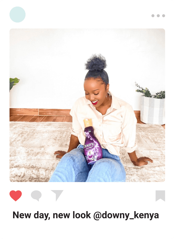 Wowzi influencer campaign with Downy