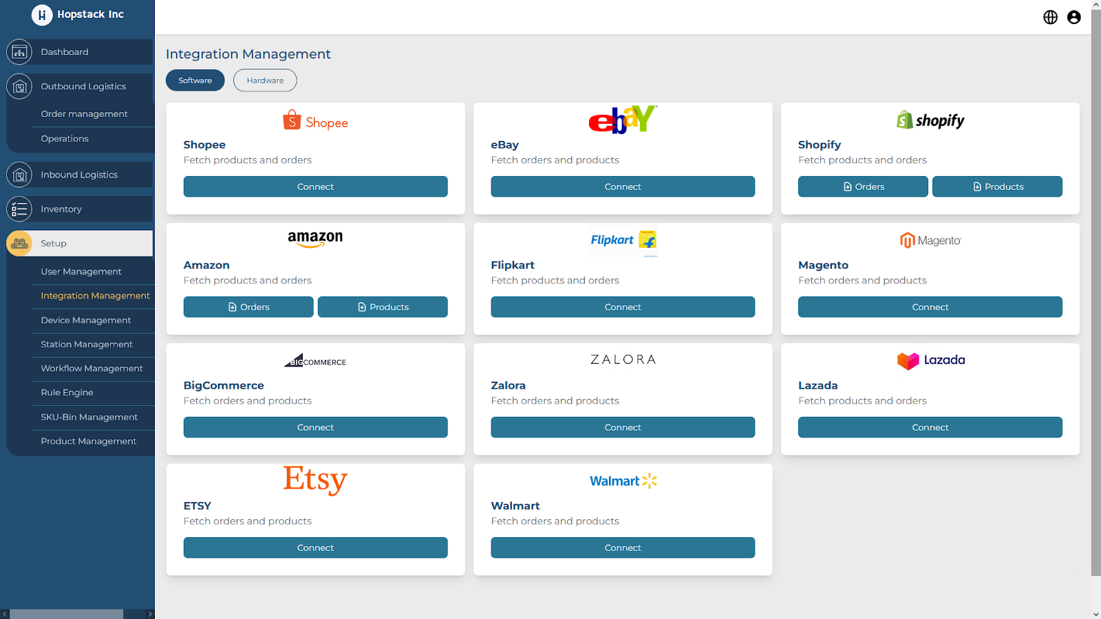 hopstack integration management