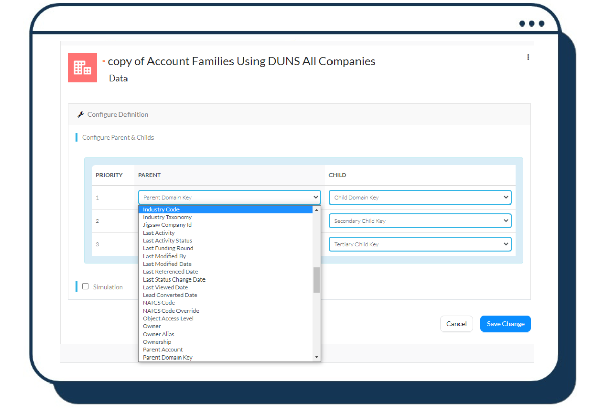customize parent and child definitions based on your unique gtm segmentation