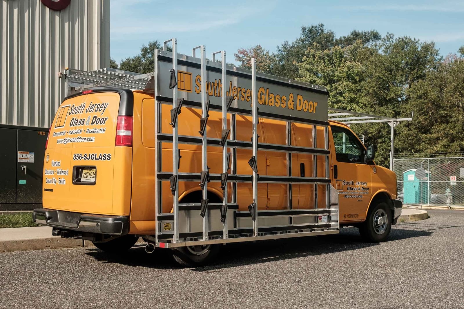 Chevy Express Glass Rack