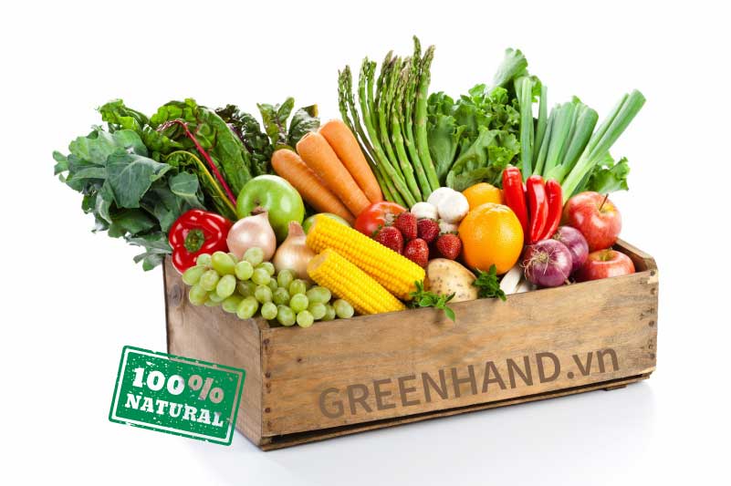 Rau Củ Quả Hữu Cơ Dạng Thùng Từ 3Kg Đến 4Kg | GreenHand Group