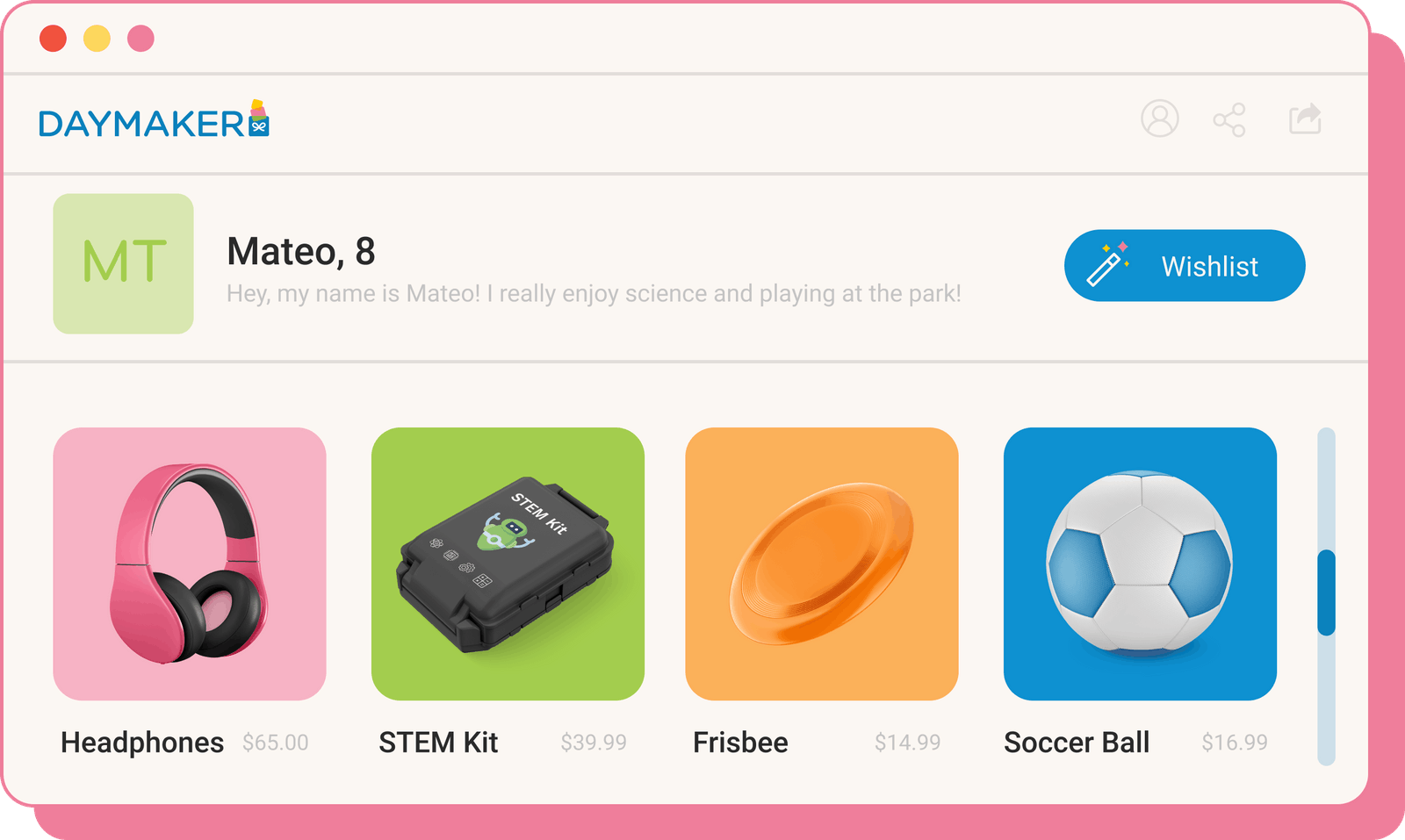 Daymaker Giving Campaign Platform