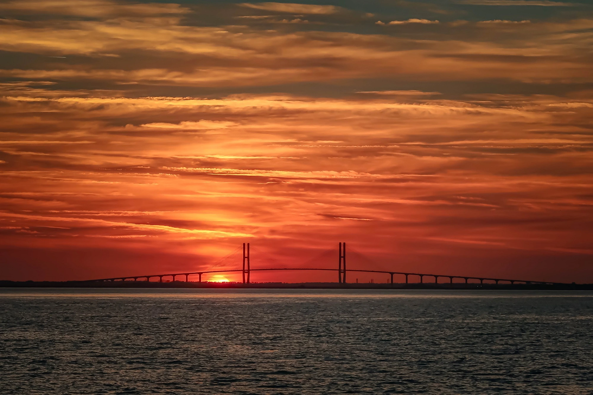 Golden Isles: Sunset over the Sidney Lanier Bridge