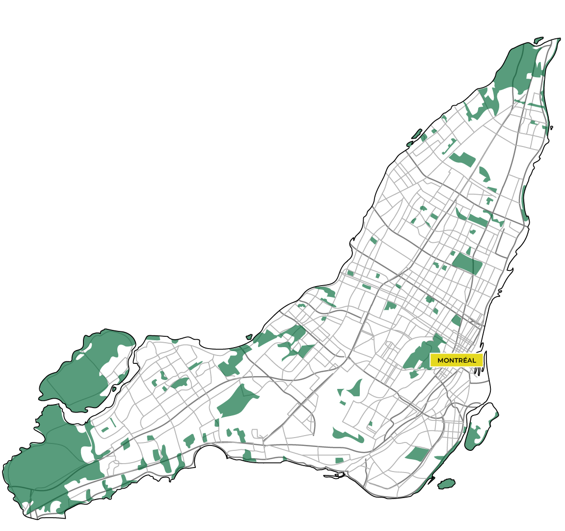 Carte de Montréal