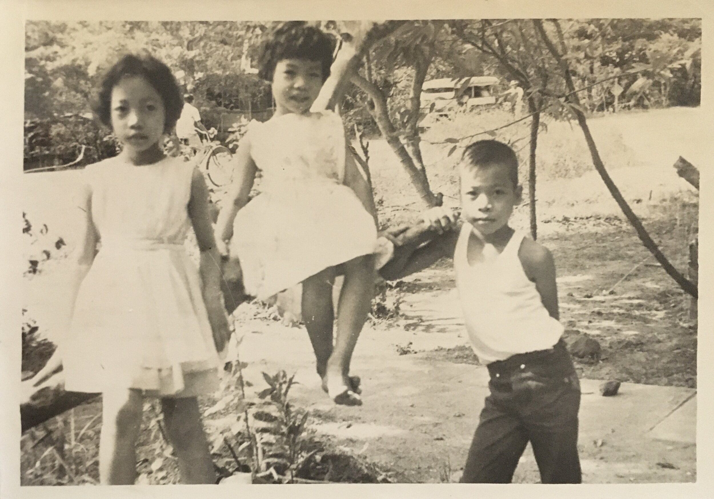 My mom in the Philippines, in the midst of an objectively very hard childhood.