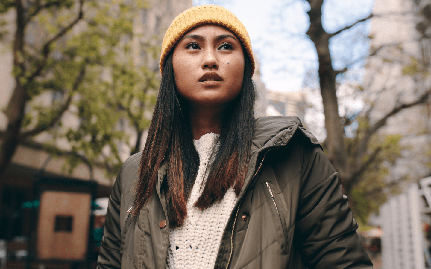 This is a girl in a hat