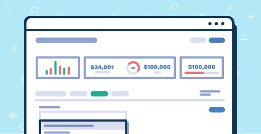 A fullcast.io sales planning UI design illustrating kpi dashboards