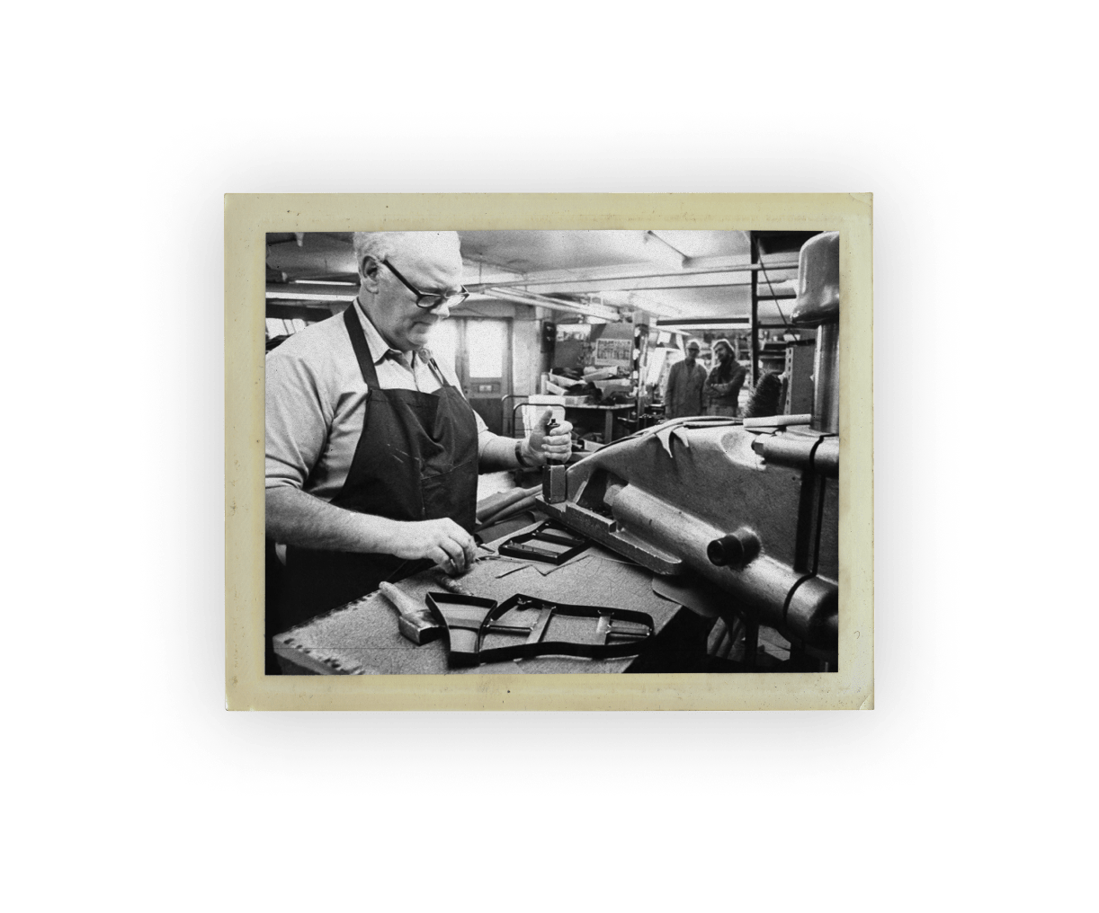 shoe maker in factory
