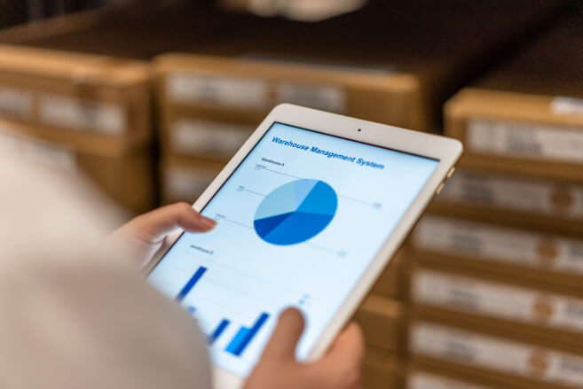 Smart warehouse management system with worker