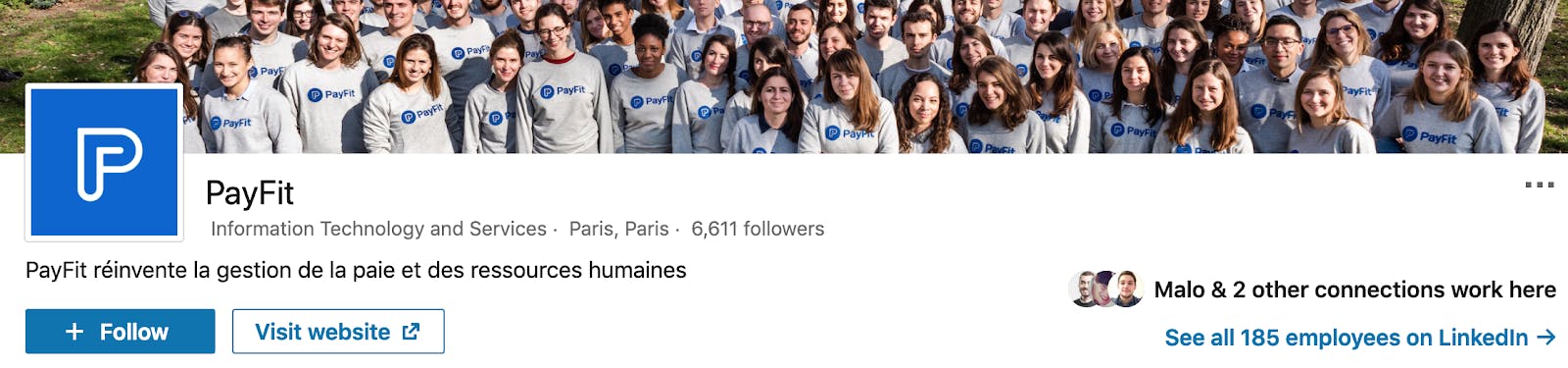 LinkedIn Payfit Employees