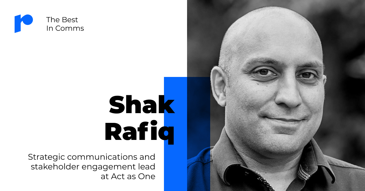 Shak Rafiq on coronavirus and comms' strategic function