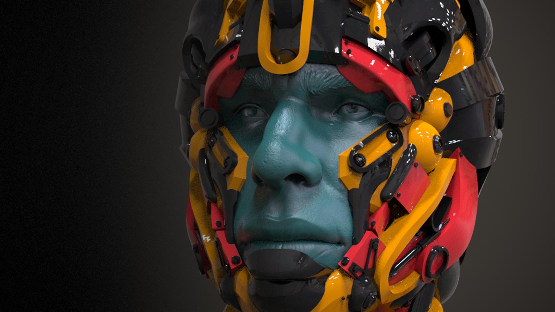 organic and hard surface model zbrush