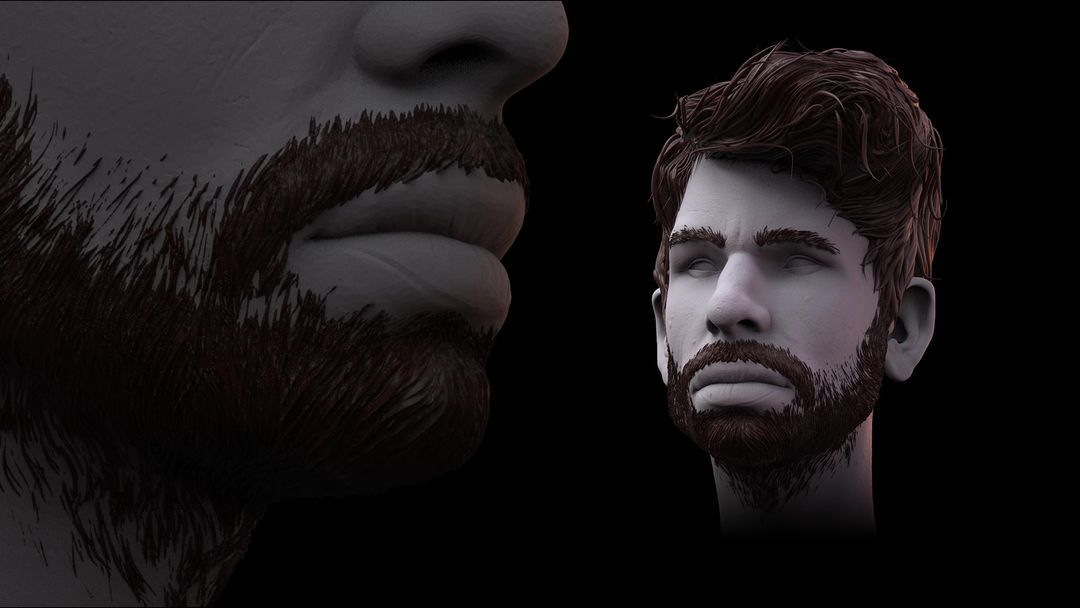 Sculpting Hair and Beard in ZBrush