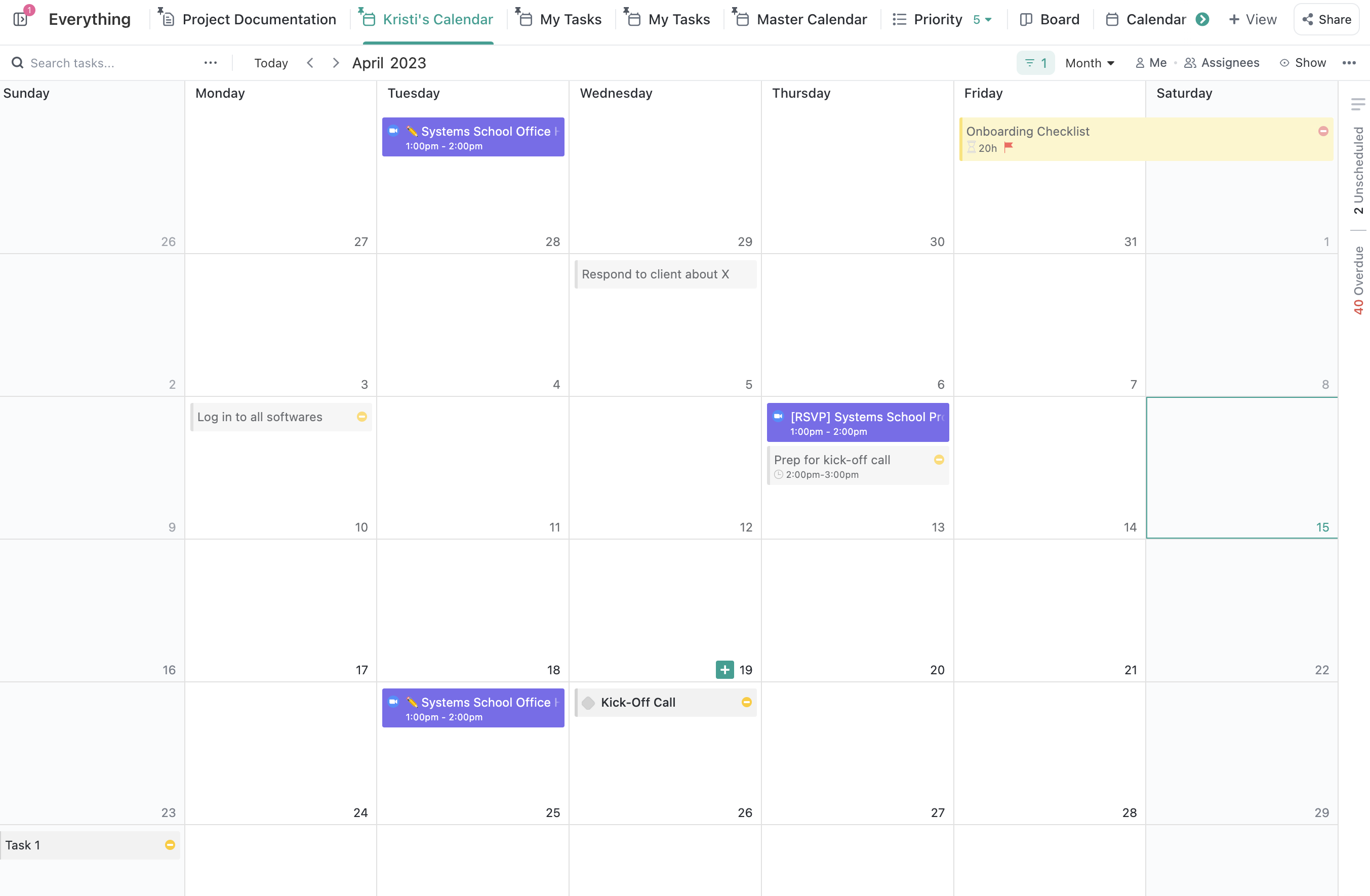 The Best Ways to Use ClickUp's Calendar View | DaSilva Life