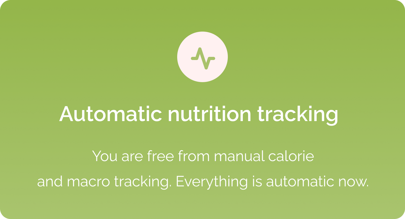Automatic nutrition tracking