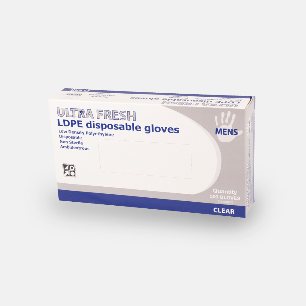 ULTRA FRESH Black Nitro Nitrile Disposable Gloves