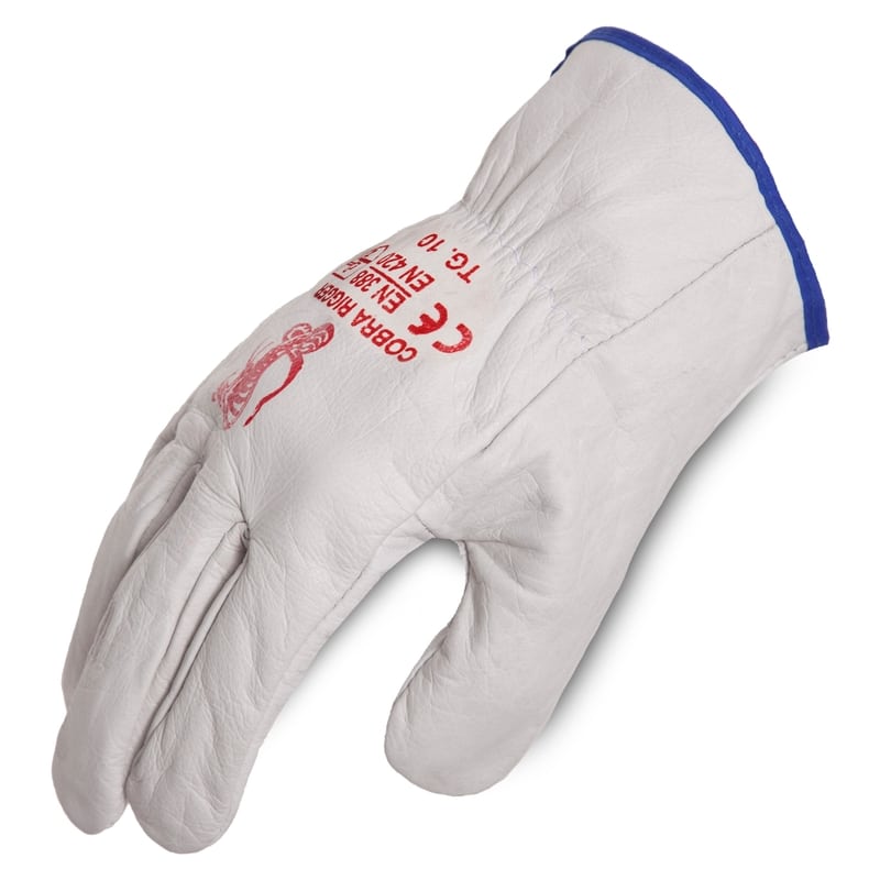 COBRA Full Grain Leather Riggers Gloves