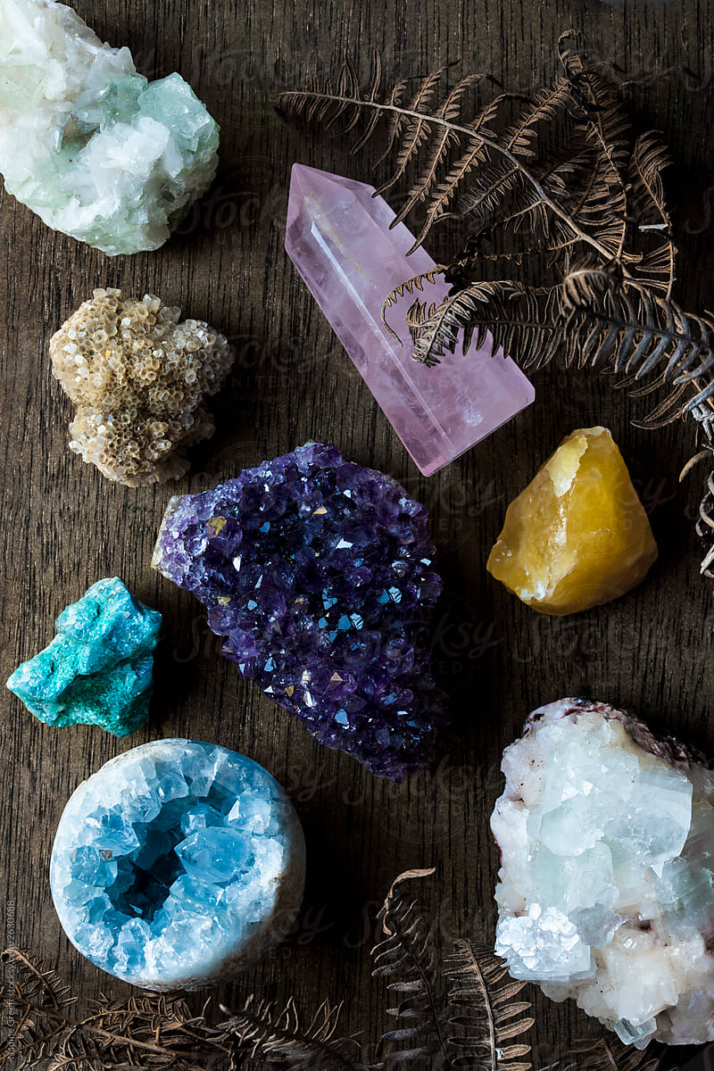 Array of gemstones