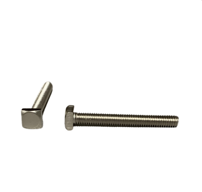 STUD GROUND SQ HD TRIMMED 1424 X 2 NICKEL PLATED